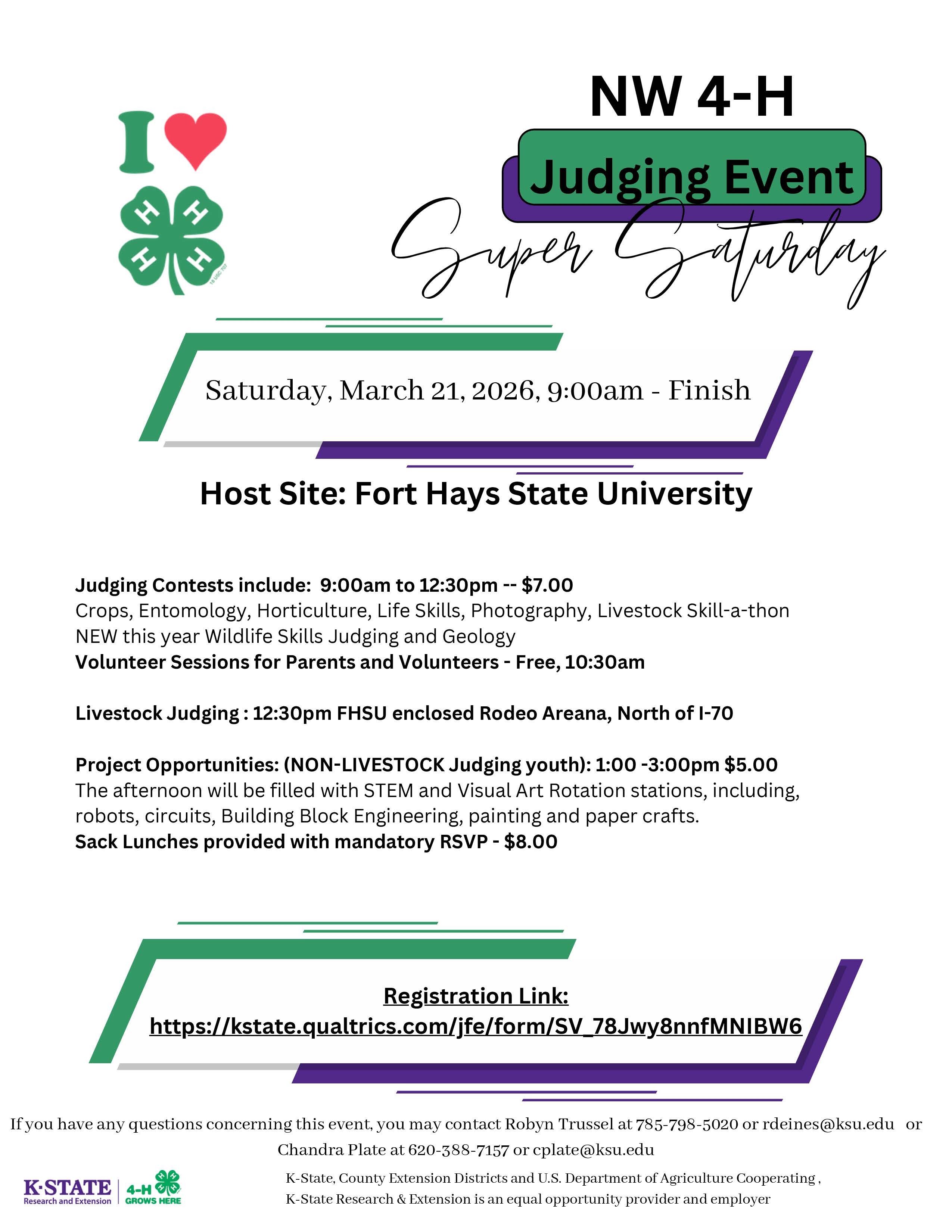 NW 4-H Judging Contest 